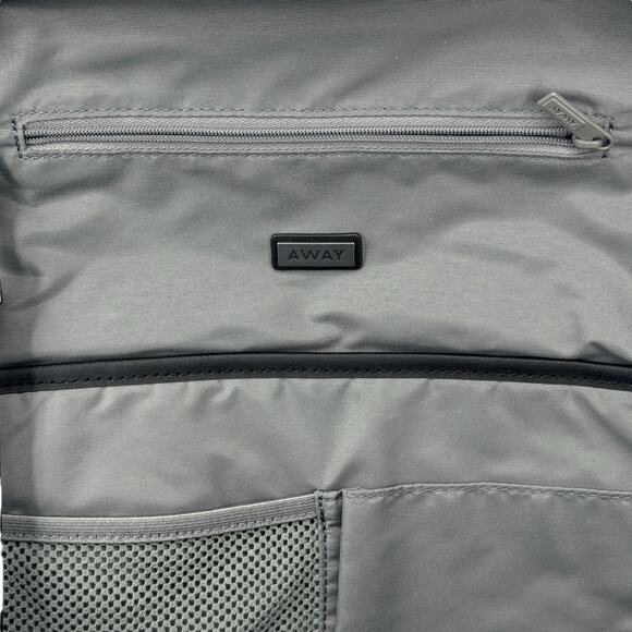 AWAY Travel Everywhere Zip Backpack CUSTOMIZED Laptop Bag Business Gray Work - Picture 8 of 10